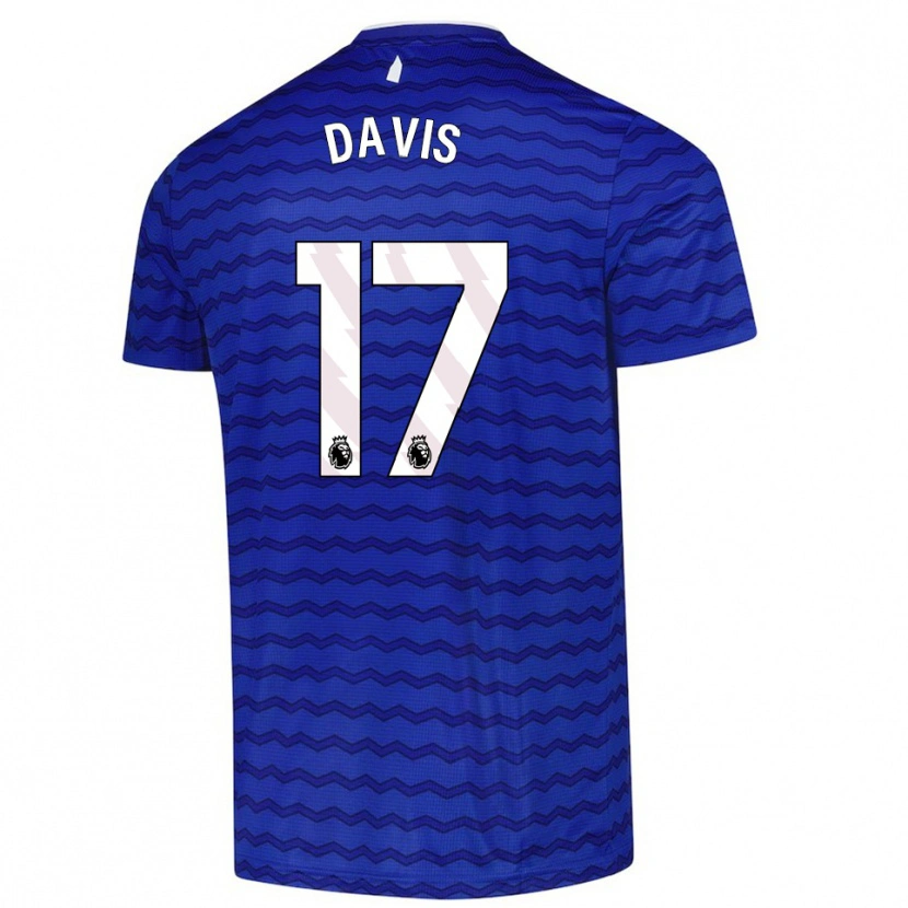 Danxen Dzieci Luca Davis #17 Niebiesko-Granatowy Domowa Koszulka 2025/26 Koszulki Klubowe