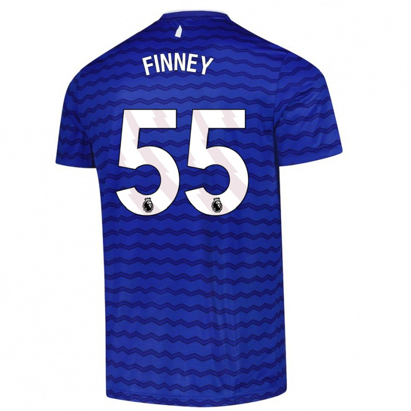 Danxen Dzieci George Finney #55 Niebiesko-Granatowy Domowa Koszulka 2025/26 Koszulki Klubowe