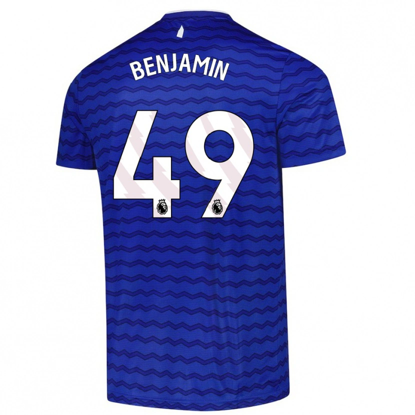 Danxen Dzieci Omari Benjamin #49 Niebiesko-Granatowy Domowa Koszulka 2025/26 Koszulki Klubowe