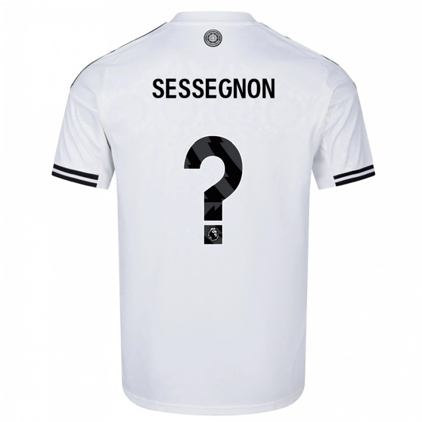 Danxen Dzieci Kayden Sessegnon #0 Biało-Czarny Domowa Koszulka 2025/26 Koszulki Klubowe