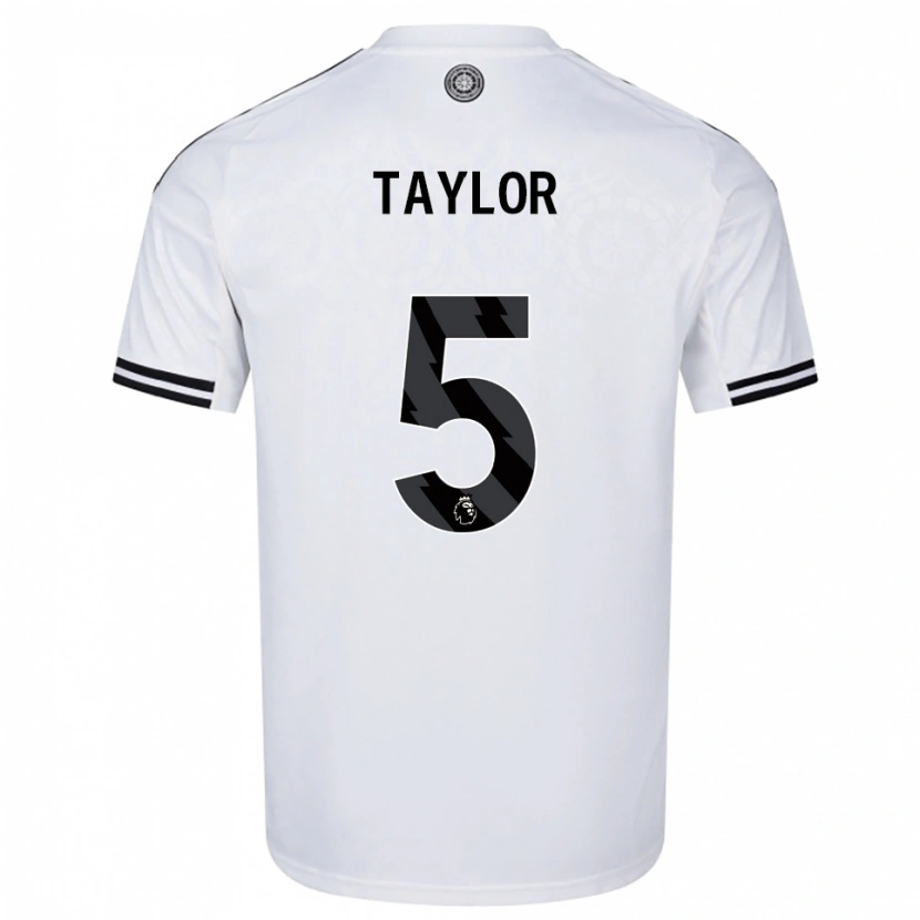 Danxen Dzieci Archie Taylor #5 Biało-Czarny Domowa Koszulka 2025/26 Koszulki Klubowe