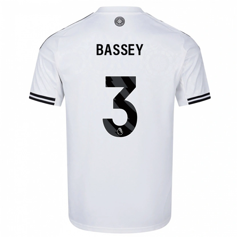 Danxen Dzieci Calvin Bassey #3 Biało-Czarny Domowa Koszulka 2025/26 Koszulki Klubowe