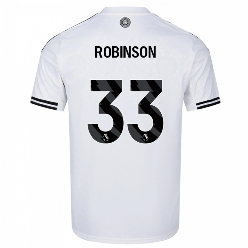 Danxen Dzieci Antonee Robinson #33 Biało-Czarny Domowa Koszulka 2025/26 Koszulki Klubowe