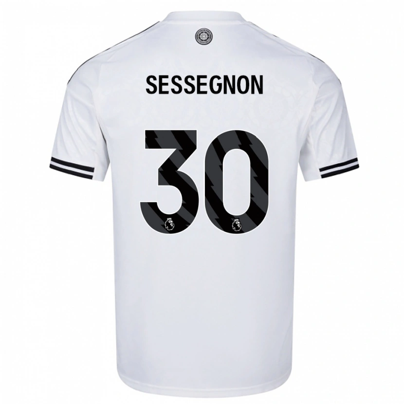 Danxen Dzieci Ryan Sessegnon #30 Biało-Czarny Domowa Koszulka 2025/26 Koszulki Klubowe
