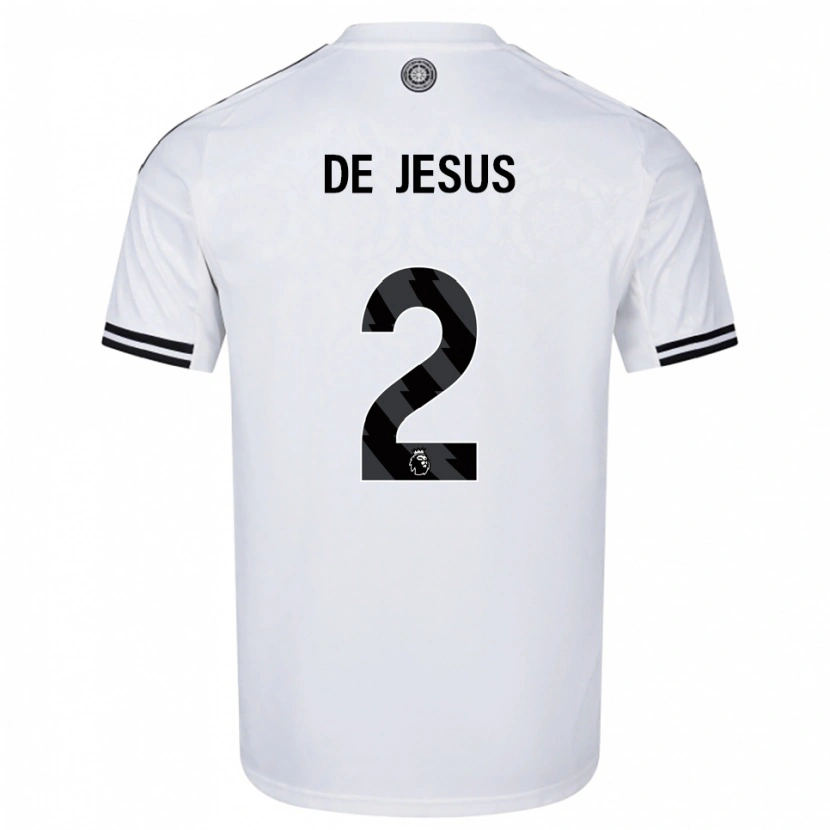Danxen Dzieci Brad De Jesus #2 Biało-Czarny Domowa Koszulka 2025/26 Koszulki Klubowe