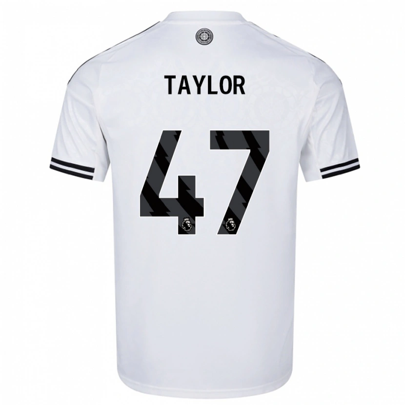 Danxen Dzieci Bo Taylor #47 Biało-Czarny Domowa Koszulka 2025/26 Koszulki Klubowe
