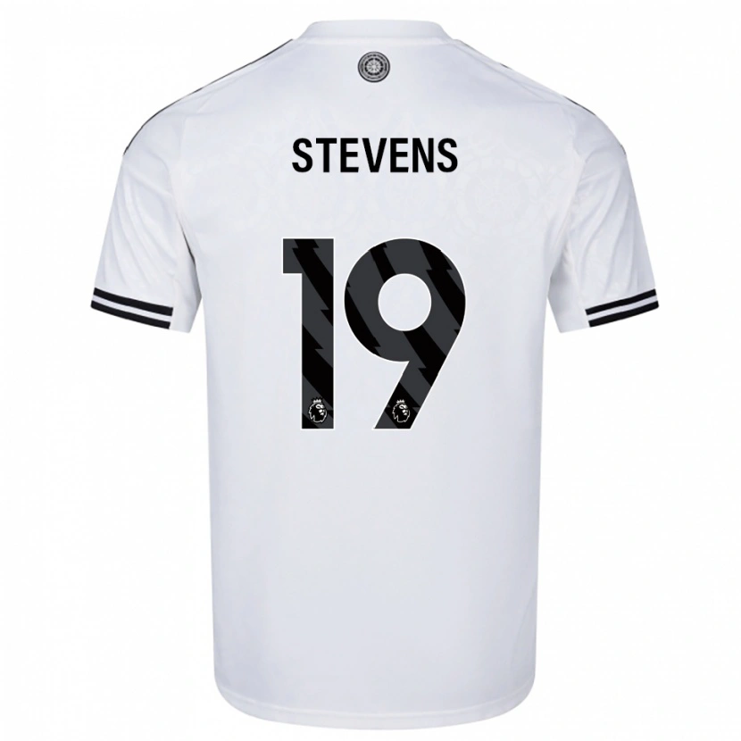 Danxen Dzieci Lily Stevens #19 Biało-Czarny Domowa Koszulka 2025/26 Koszulki Klubowe
