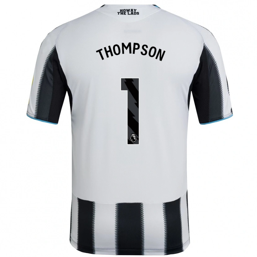 Danxen Dzieci Max Thompson #1 Czarno-Biały Domowa Koszulka 2025/26 Koszulki Klubowe
