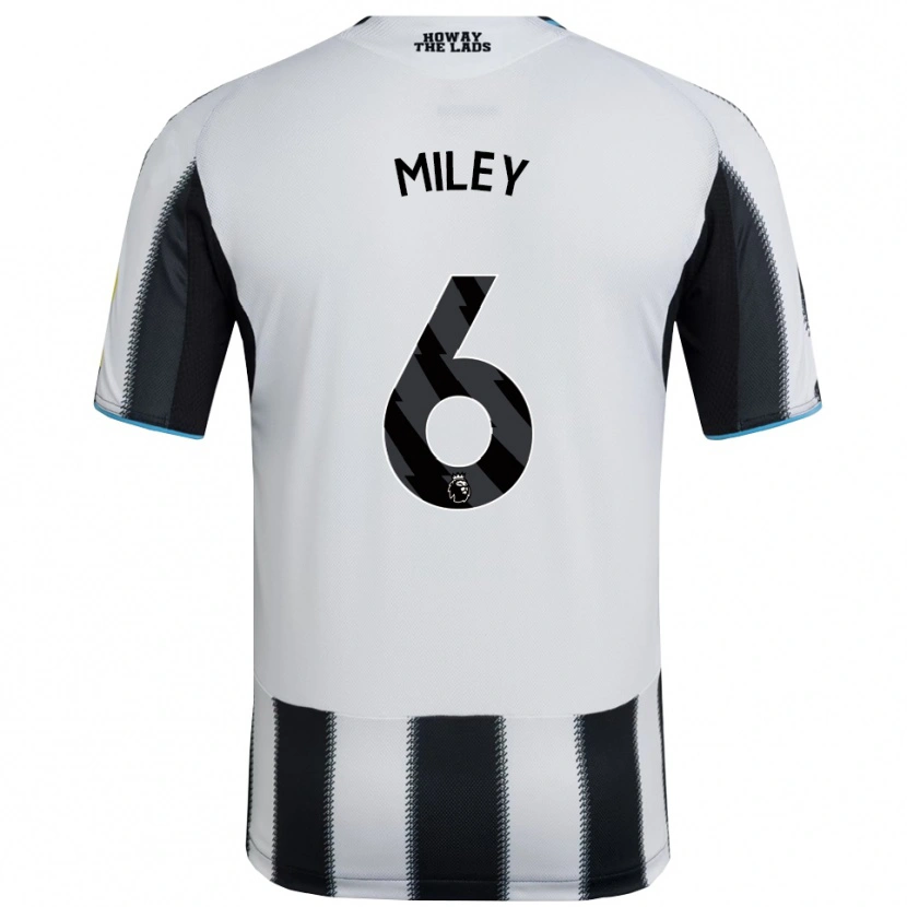 Danxen Dzieci Mason Miley #6 Czarno-Biały Domowa Koszulka 2025/26 Koszulki Klubowe