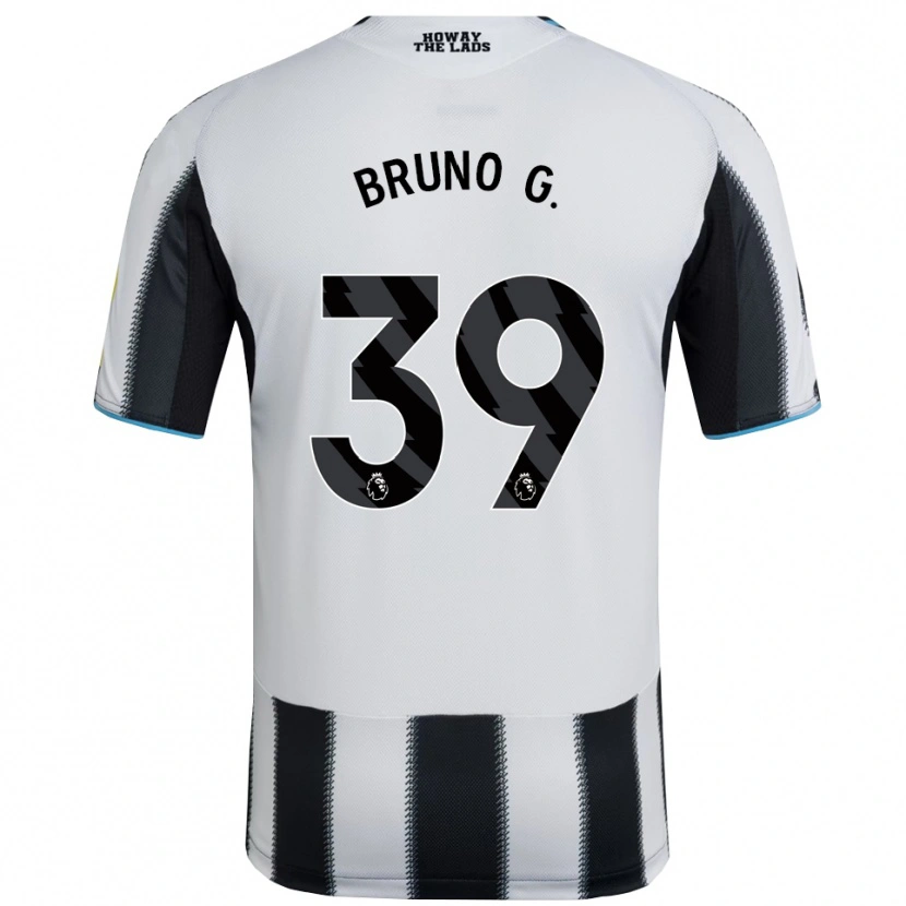 Danxen Dzieci Bruno Guimarães #39 Czarno-Biały Domowa Koszulka 2025/26 Koszulki Klubowe