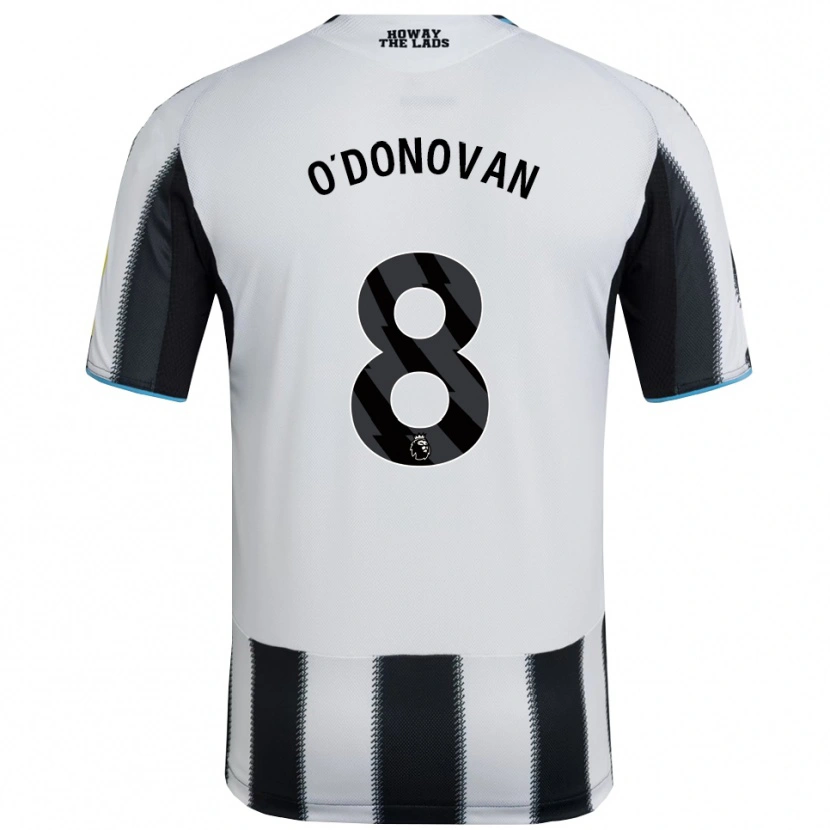 Danxen Dzieci Alex O'donovan #8 Czarno-Biały Domowa Koszulka 2025/26 Koszulki Klubowe