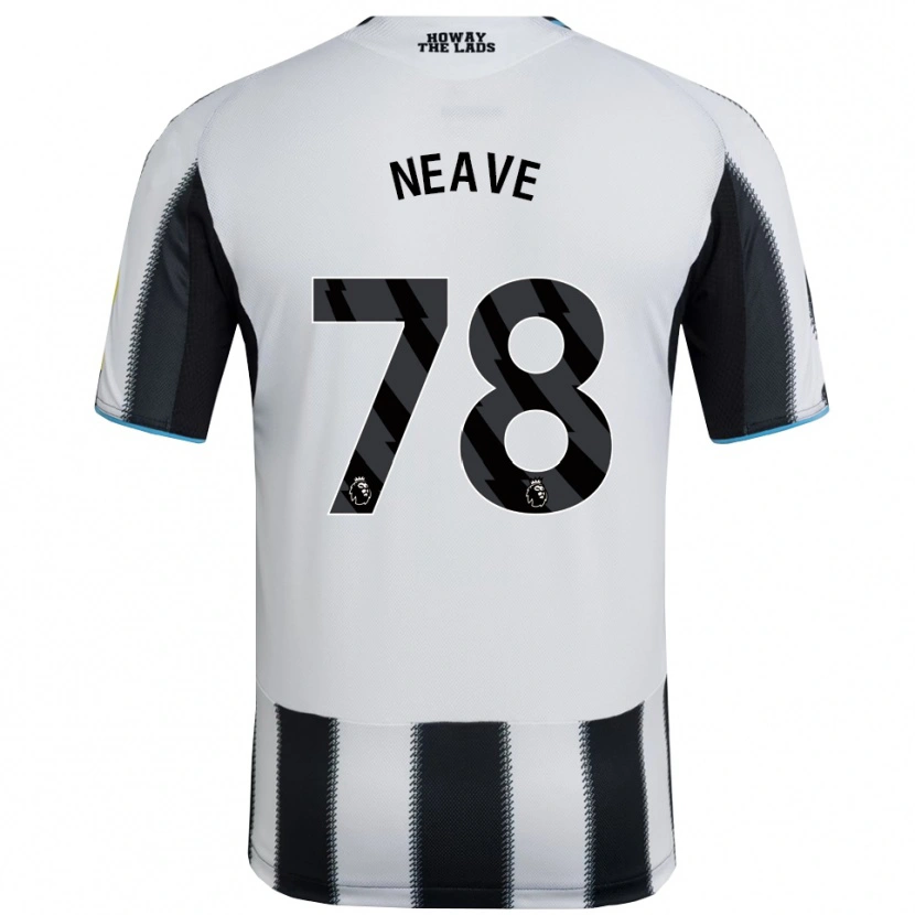 Danxen Dzieci Sean Neave #78 Czarno-Biały Domowa Koszulka 2025/26 Koszulki Klubowe