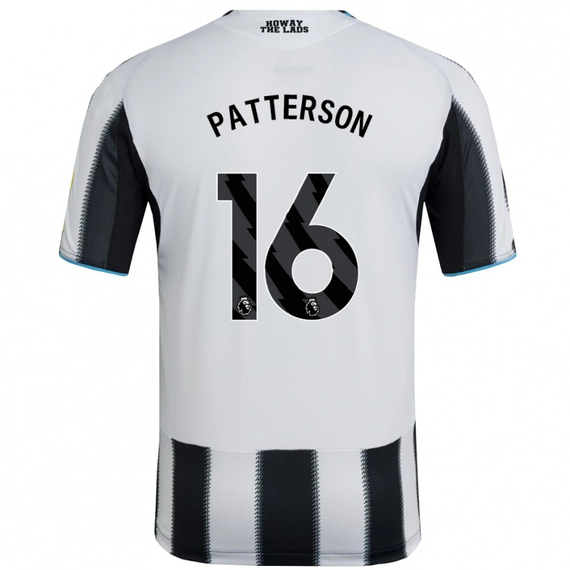 Danxen Dzieci Jack Patterson #16 Czarno-Biały Domowa Koszulka 2025/26 Koszulki Klubowe