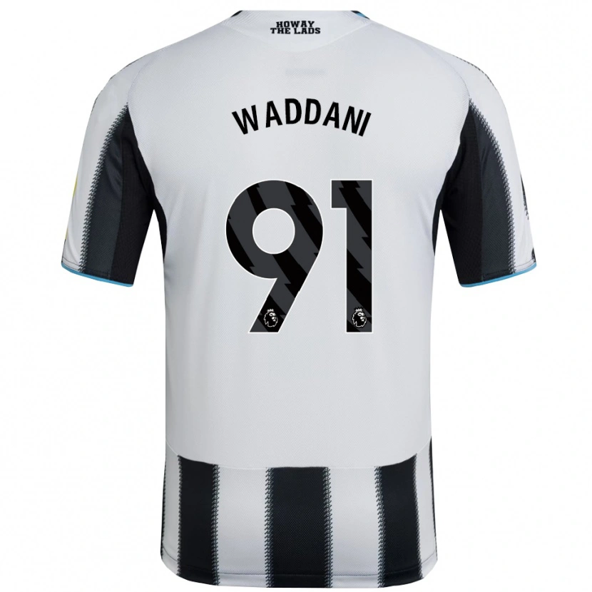 Danxen Dzieci Mohamed Waddani #91 Czarno-Biały Domowa Koszulka 2025/26 Koszulki Klubowe