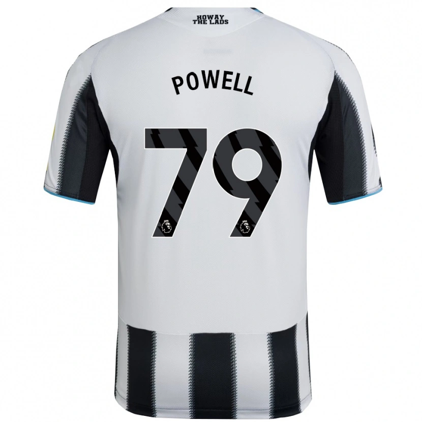 Danxen Dzieci Rory Powell #79 Czarno-Biały Domowa Koszulka 2025/26 Koszulki Klubowe