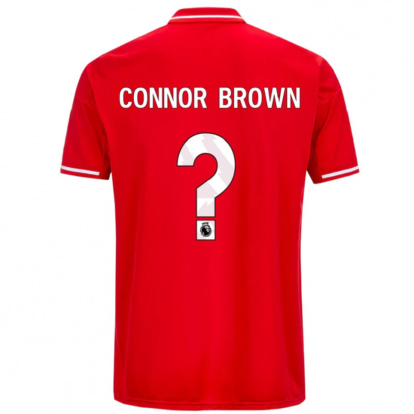 Danxen Dzieci Connor Brown #0 Czerwono-Biały Domowa Koszulka 2025/26 Koszulki Klubowe