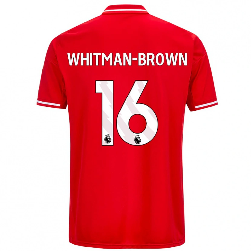Danxen Dzieci Chae Whitman-Brown #16 Czerwono-Biały Domowa Koszulka 2025/26 Koszulki Klubowe