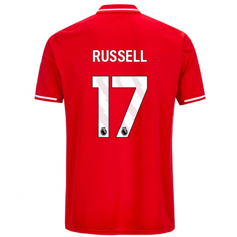 Danxen Dzieci Blaine Russell #17 Czerwono-Biały Domowa Koszulka 2025/26 Koszulki Klubowe