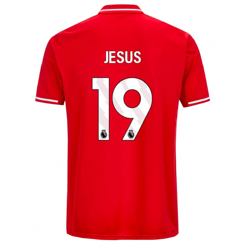 Danxen Dzieci Igor Jesus #19 Czerwono-Biały Domowa Koszulka 2025/26 Koszulki Klubowe