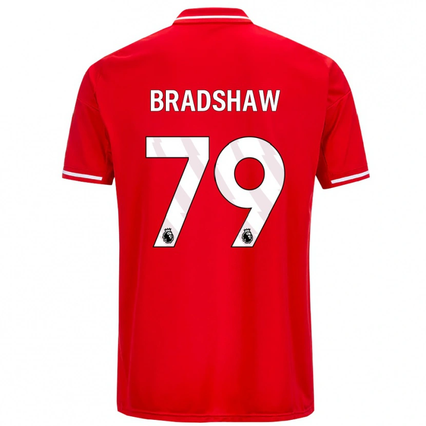 Danxen Dzieci Alfie Bradshaw #79 Czerwono-Biały Domowa Koszulka 2025/26 Koszulki Klubowe