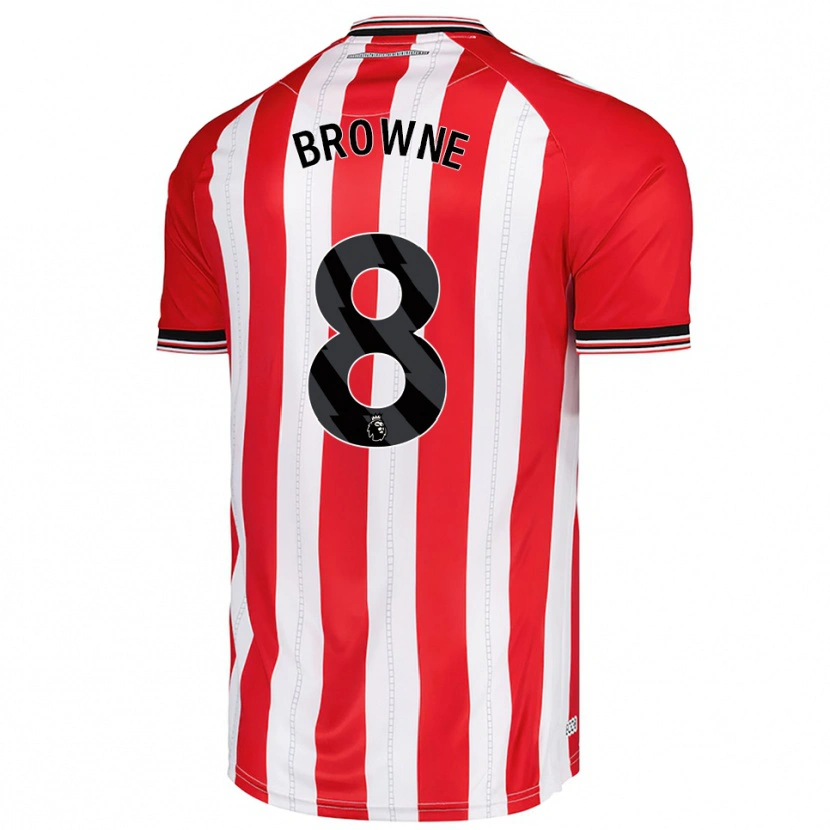 Danxen Dzieci Alan Browne #8 Czerwono-Biały Domowa Koszulka 2025/26 Koszulki Klubowe