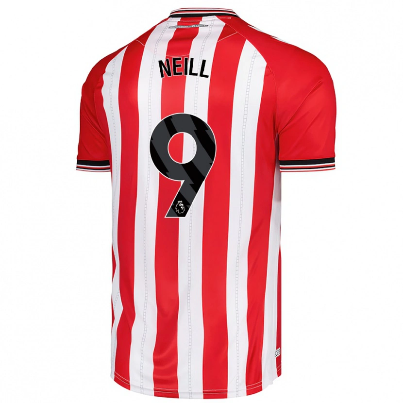 Danxen Dzieci Marcus Neill #9 Czerwono-Biały Domowa Koszulka 2025/26 Koszulki Klubowe