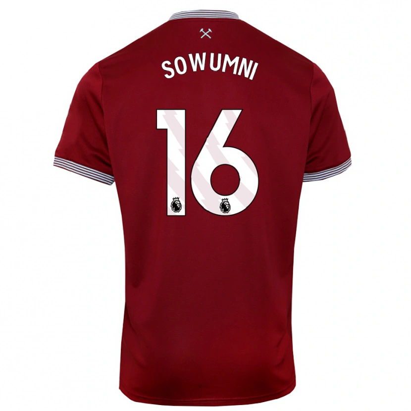 Danxen Dzieci Elisha Sowumni #16 Burgundowo-Biały Domowa Koszulka 2025/26 Koszulki Klubowe