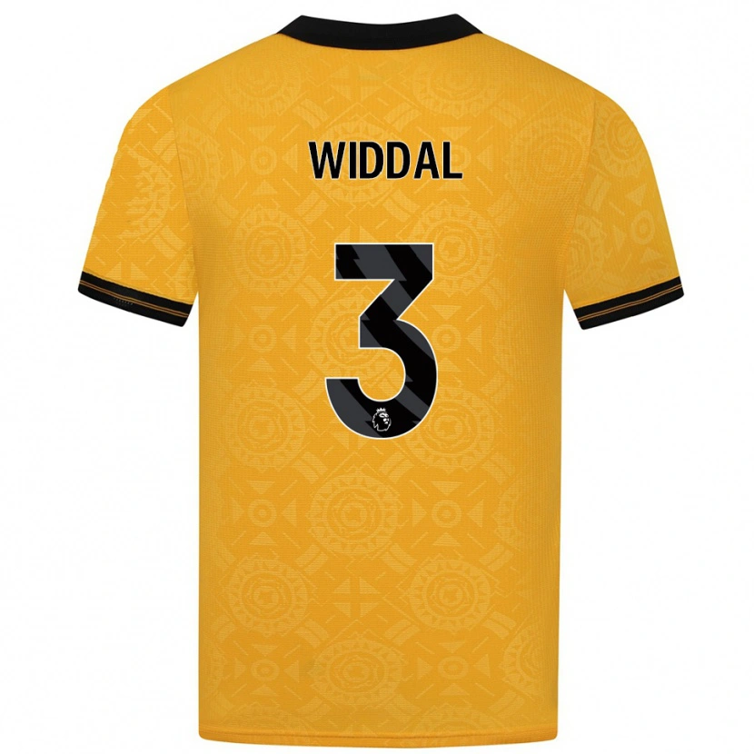 Danxen Dzieci Natalie Widdal #3 Żółto-Czarny Domowa Koszulka 2025/26 Koszulki Klubowe