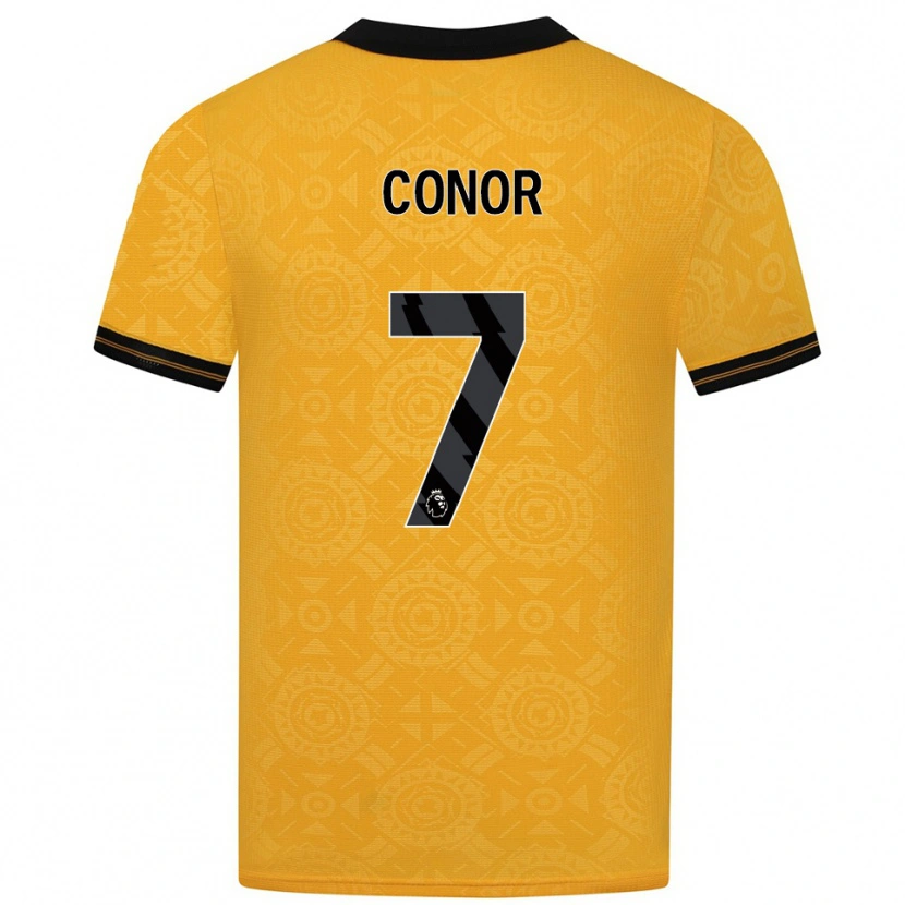 Danxen Dzieci Conor Mcleod #7 Żółto-Czarny Domowa Koszulka 2025/26 Koszulki Klubowe
