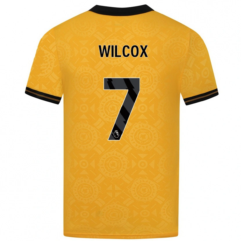 Danxen Dzieci Jake Wilcox #7 Żółto-Czarny Domowa Koszulka 2025/26 Koszulki Klubowe