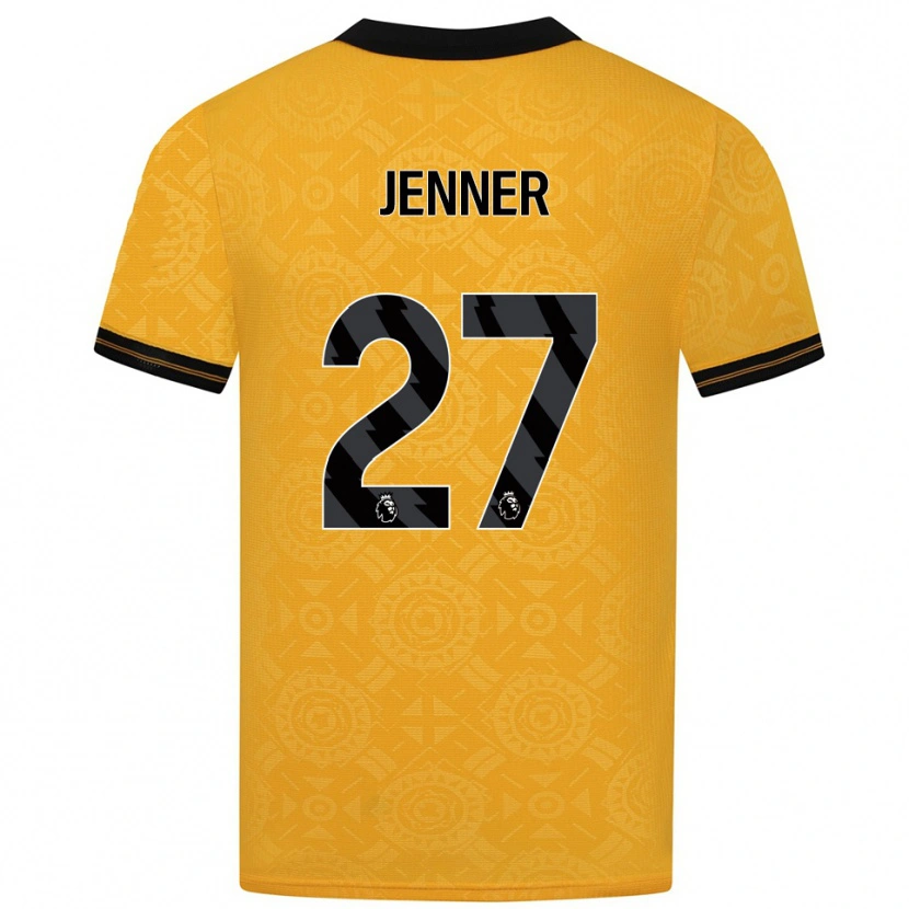 Danxen Dzieci Abbi Jenner #27 Żółto-Czarny Domowa Koszulka 2025/26 Koszulki Klubowe
