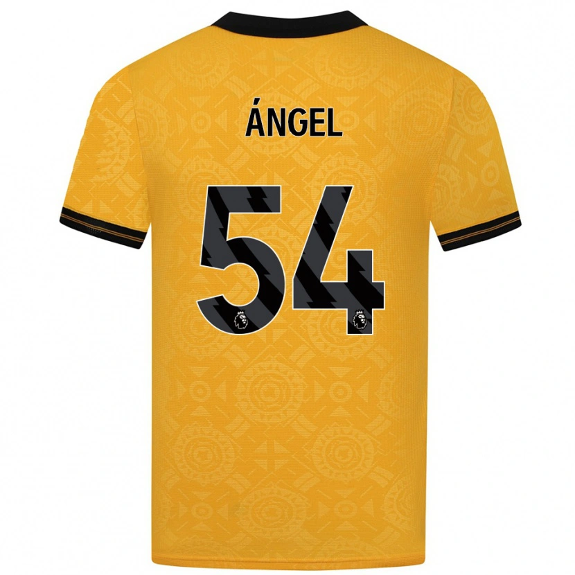 Danxen Dzieci Dani Ángel #54 Żółto-Czarny Domowa Koszulka 2025/26 Koszulki Klubowe