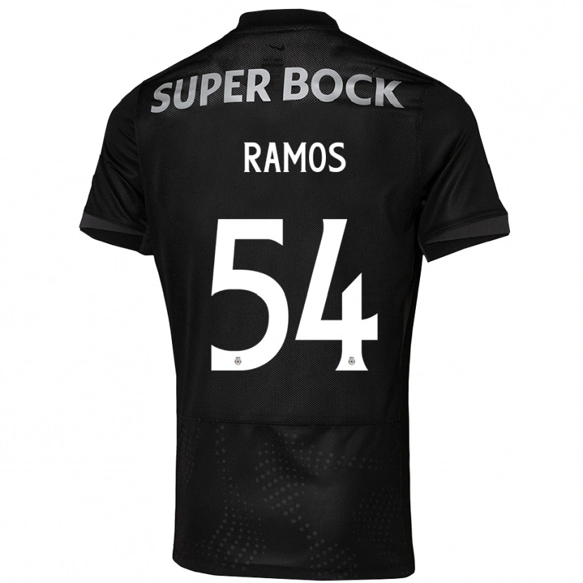 Danxen Dzieci Bruno Ramos #54 Czarno-Biały Wyjazdowa Koszulka 2025/26 Koszulki Klubowe