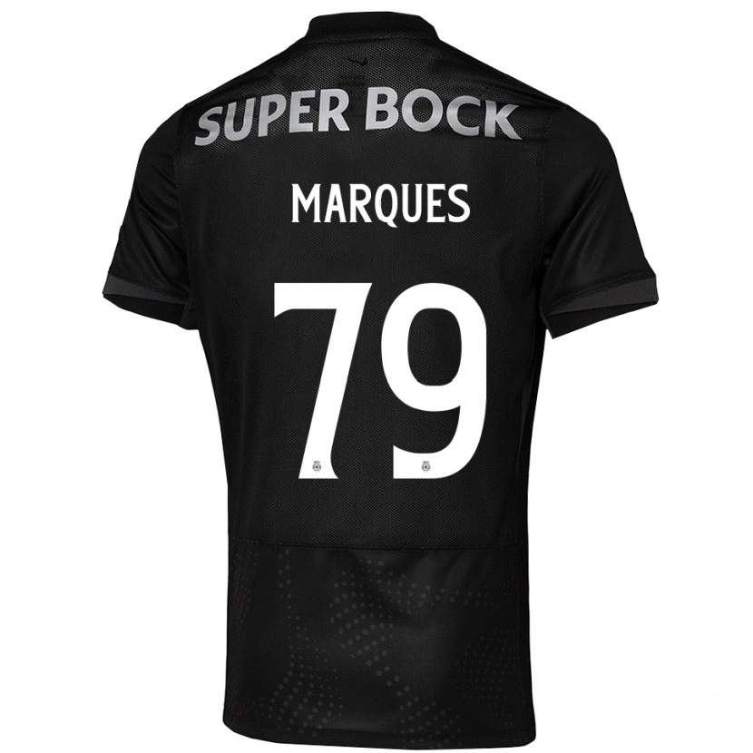 Danxen Dzieci Rodrigo Marquês #79 Czarno-Biały Wyjazdowa Koszulka 2025/26 Koszulki Klubowe