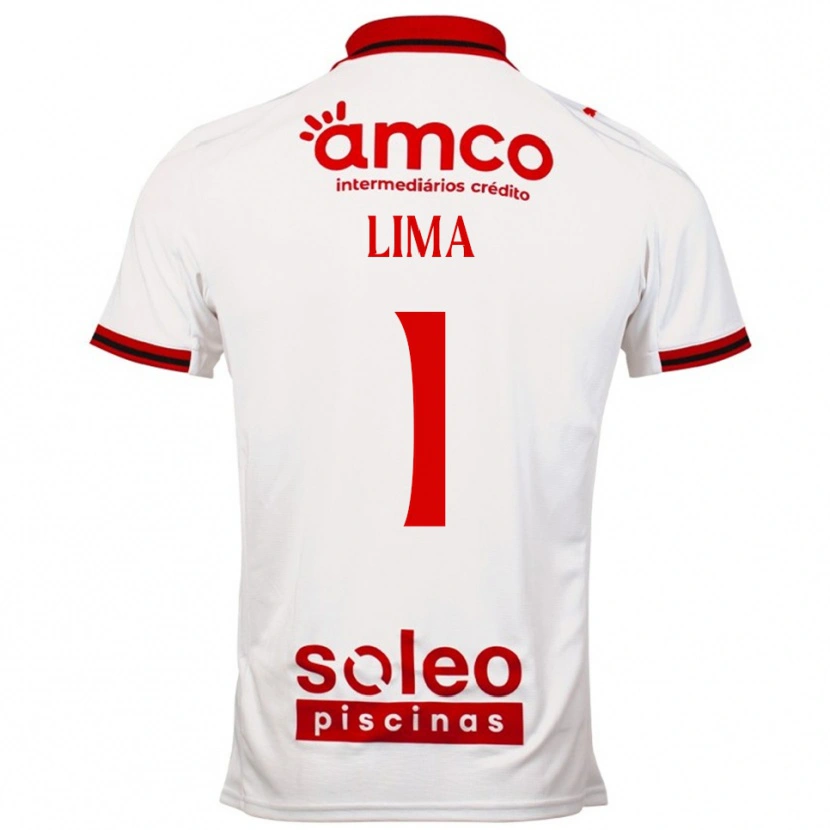 Danxen Dzieci Aline Lima #1 Biało-Czerwony Wyjazdowa Koszulka 2025/26 Koszulki Klubowe