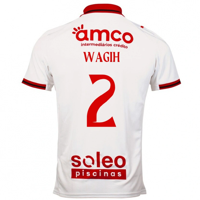 Danxen Dzieci Youssef Wagih #2 Biało-Czerwony Wyjazdowa Koszulka 2025/26 Koszulki Klubowe