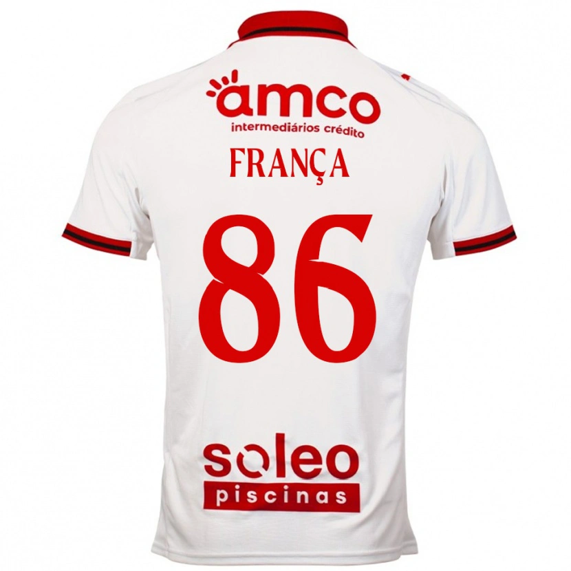 Danxen Dzieci Francisco França #86 Biało-Czerwony Wyjazdowa Koszulka 2025/26 Koszulki Klubowe