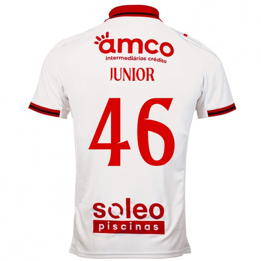 Danxen Dzieci Mário Junior #46 Biało-Czerwony Wyjazdowa Koszulka 2025/26 Koszulki Klubowe