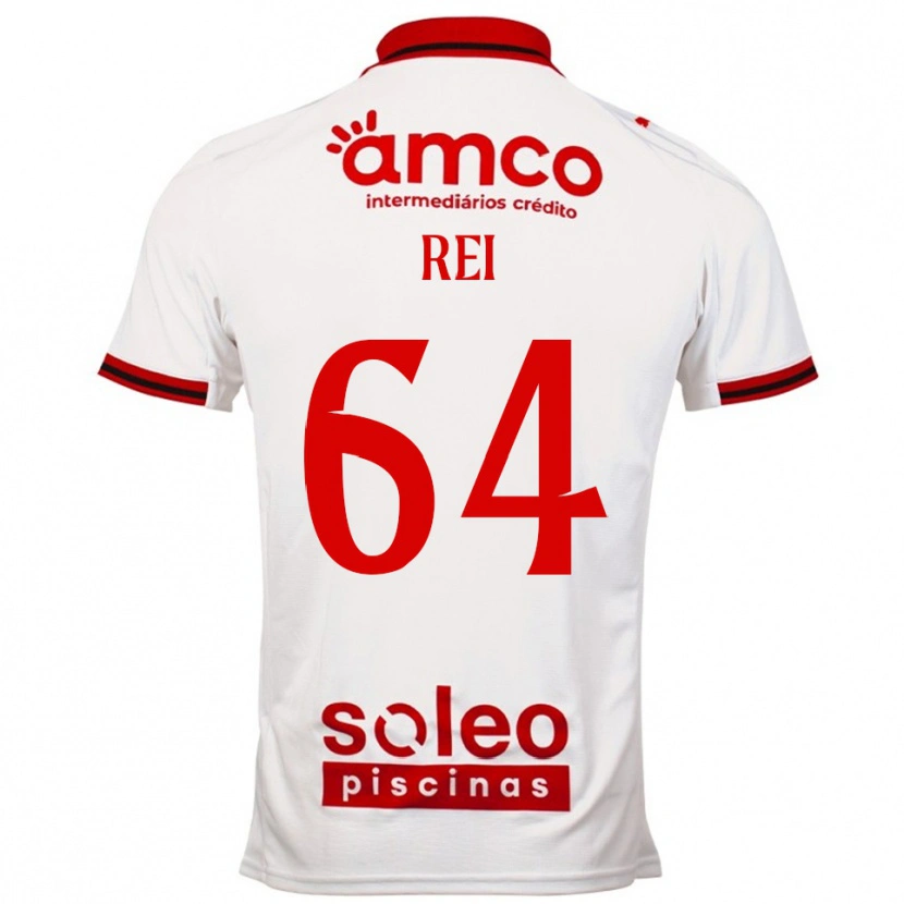 Danxen Dzieci Ricardo Rei #64 Biało-Czerwony Wyjazdowa Koszulka 2025/26 Koszulki Klubowe