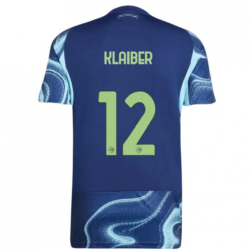 Danxen Dzieci Sean Klaiber #12 Granatowo-Błękitny Wyjazdowa Koszulka 2025/26 Koszulki Klubowe