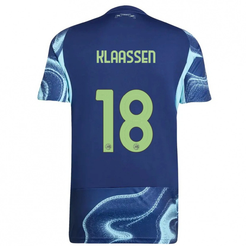 Danxen Dzieci Davy Klaassen #18 Granatowo-Błękitny Wyjazdowa Koszulka 2025/26 Koszulki Klubowe