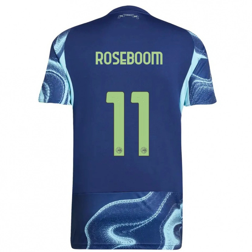Danxen Dzieci Youri Roseboom #11 Granatowo-Błękitny Wyjazdowa Koszulka 2025/26 Koszulki Klubowe