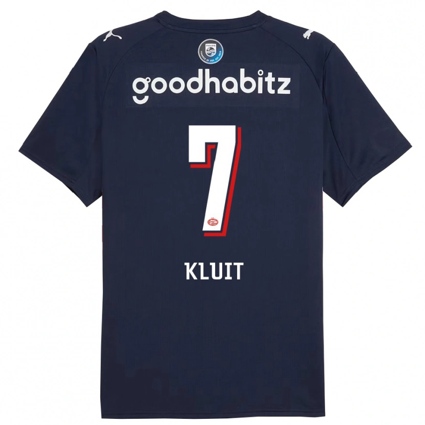 Danxen Dzieci Fabio Kluit #7 Granatowo-Biały Wyjazdowa Koszulka 2025/26 Koszulki Klubowe