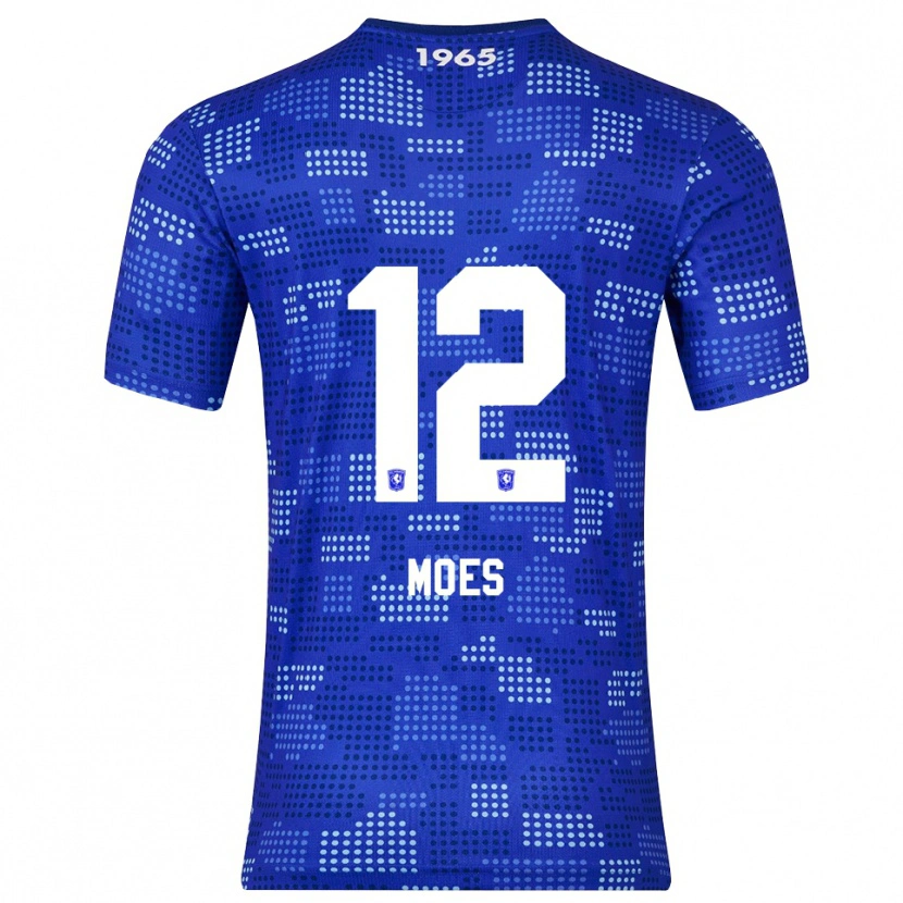 Danxen Dzieci Lucas Moes #12 Niebiesko-Błękitny Wyjazdowa Koszulka 2025/26 Koszulki Klubowe