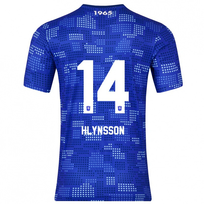 Danxen Dzieci Kristian Hlynsson #14 Niebiesko-Błękitny Wyjazdowa Koszulka 2025/26 Koszulki Klubowe
