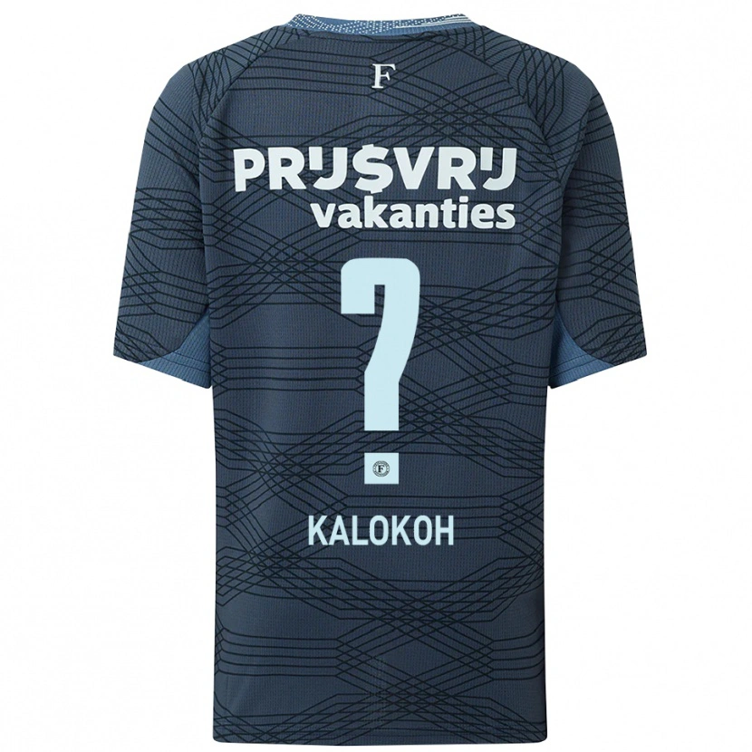 Danxen Dzieci Alex Kalokoh #0 Czarno-Szary Wyjazdowa Koszulka 2025/26 Koszulki Klubowe