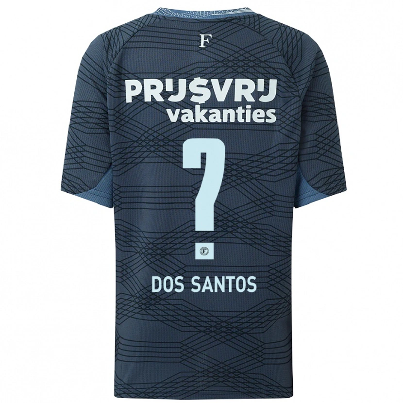 Danxen Dzieci D'angelo Dos Santos #0 Czarno-Szary Wyjazdowa Koszulka 2025/26 Koszulki Klubowe