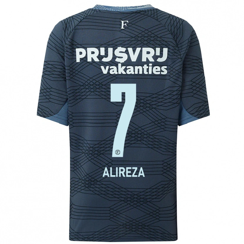 Danxen Dzieci Alireza Jahanbakhsh #7 Czarno-Szary Wyjazdowa Koszulka 2025/26 Koszulki Klubowe