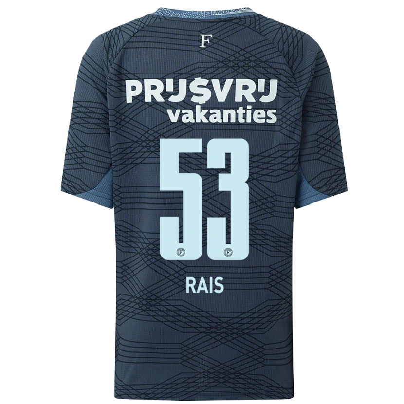 Danxen Dzieci Amir Rais #53 Czarno-Szary Wyjazdowa Koszulka 2025/26 Koszulki Klubowe