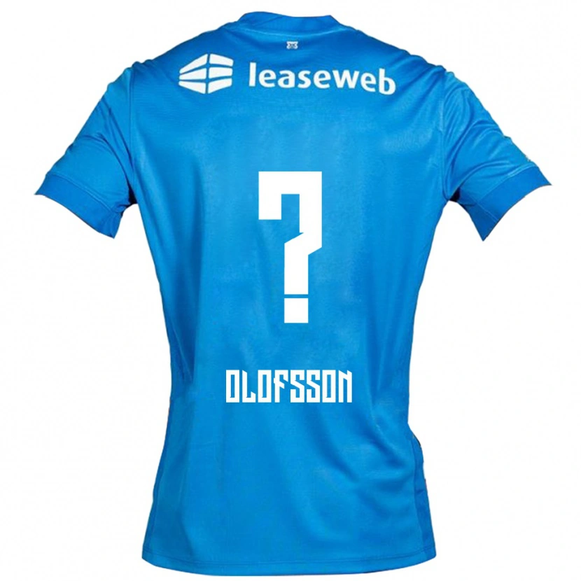 Danxen Dzieci Wilmer Olofsson #0 Niebiesko-Biały Wyjazdowa Koszulka 2025/26 Koszulki Klubowe